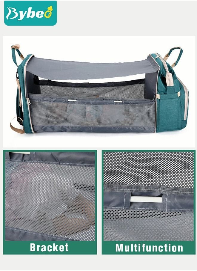 Bybeo - Baby Diaper Bag Backpack, Multifunction Diapers Changing Station for Boys Girls Outdoor and Travel, Infant Gifts, Large Capacity, 900D Oxford, USB Port, Waterproof - Image 1