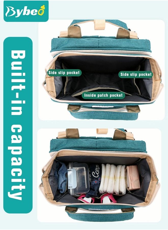 Bybeo - Baby Diaper Bag Backpack, Multifunction Diapers Changing Station for Boys Girls Outdoor and Travel, Infant Gifts, Large Capacity, 900D Oxford, USB Port, Waterproof - Image 1
