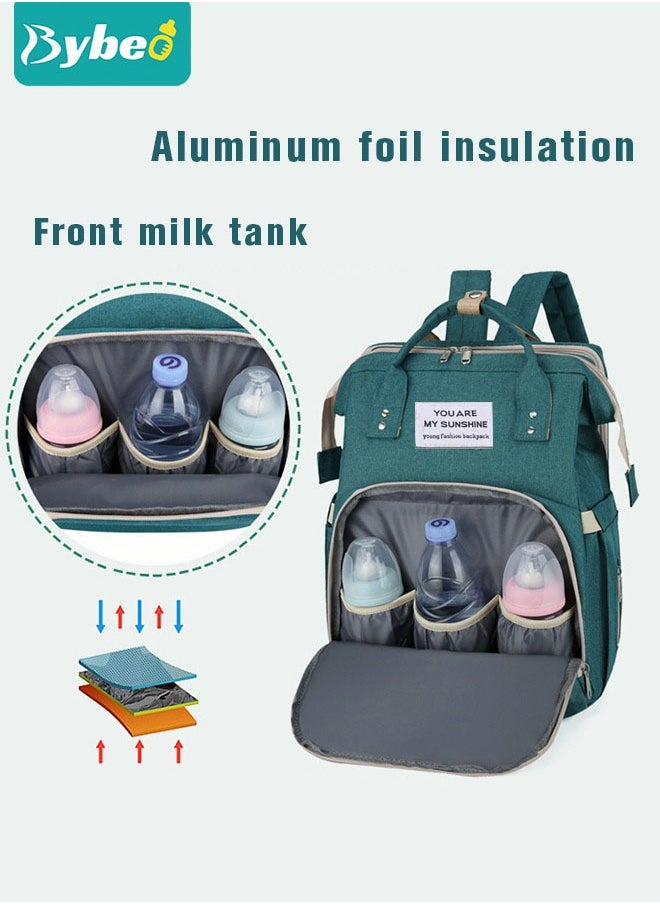 Bybeo - Baby Diaper Bag Backpack, Multifunction Diapers Changing Station for Boys Girls Outdoor and Travel, Infant Gifts, Large Capacity, 900D Oxford, USB Port, Waterproof - Image 1