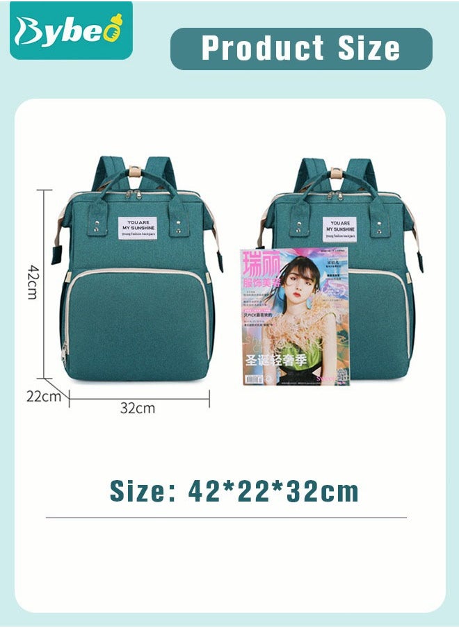 Bybeo - Baby Diaper Bag Backpack, Multifunction Diapers Changing Station for Boys Girls Outdoor and Travel, Infant Gifts, Large Capacity, 900D Oxford, USB Port, Waterproof - Image 1