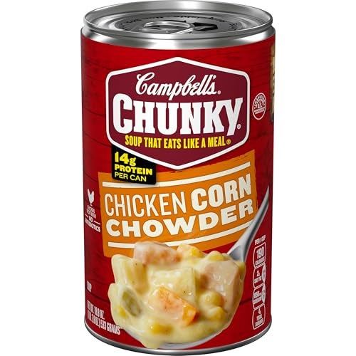 Campbell'S Campbells Chunky Soup Chicken Corn Chowder Soup 188 Oz Can - Image 1