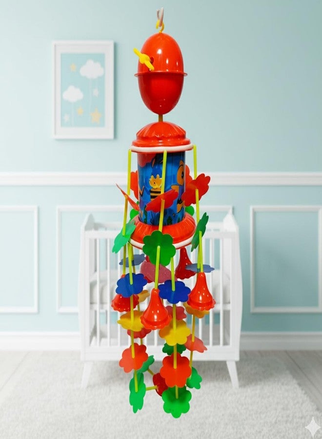 ADTOO Merry Go Round Baby Musical jhoomer Toys with Hanging Jhoomer Rattle Kids Toy. - Image 3