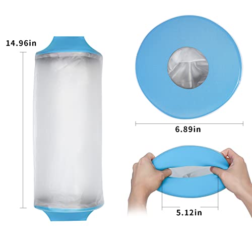 SUPERNIGHT Waterproof Knee Cast Cover for Shower Adult, Watertight Reusable Cast Protector for Knee/Leg After Surgery, Wound, Bandage, Burns Broken Replacement Protection - Image 4