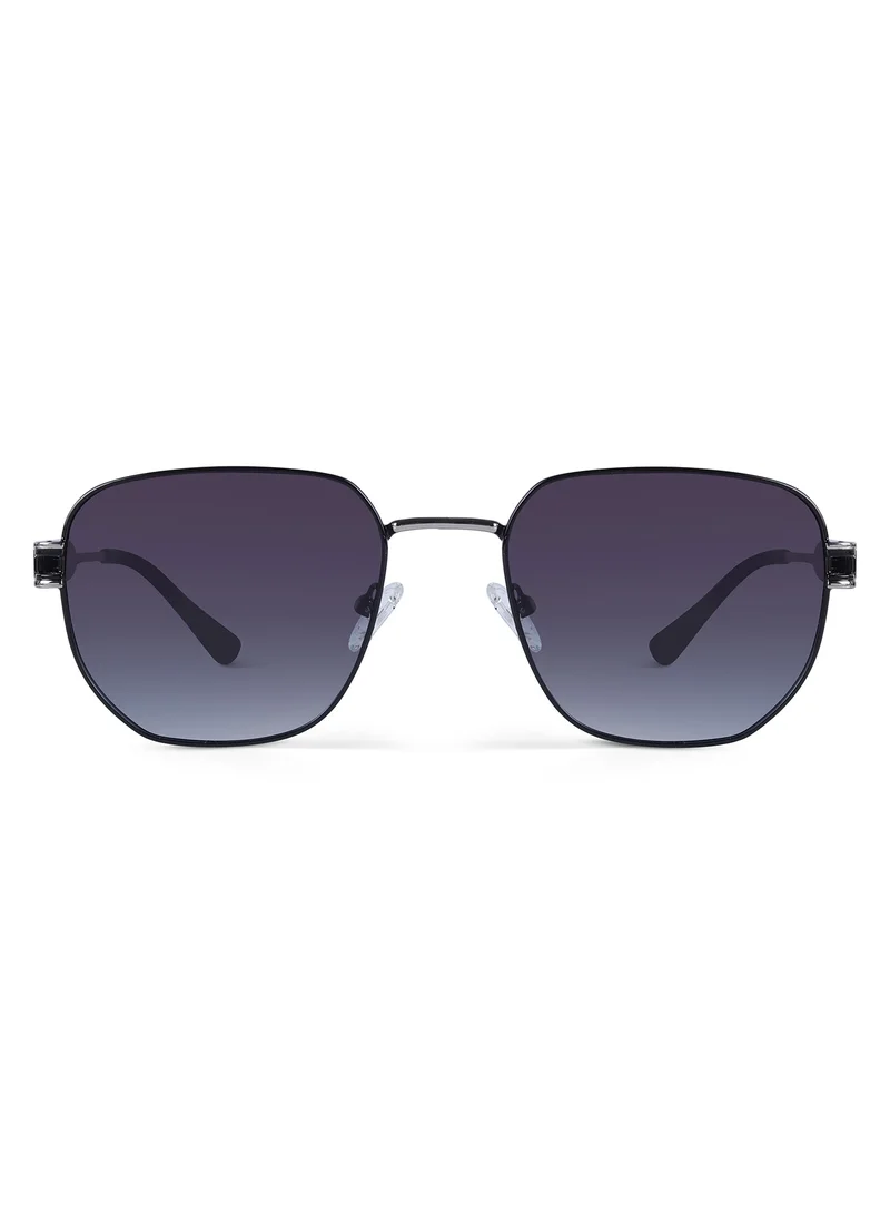 Woggles Ockhi Crown Blue Polarized Hexagonal Sunglasses| 100% UV Protected| Men & Women