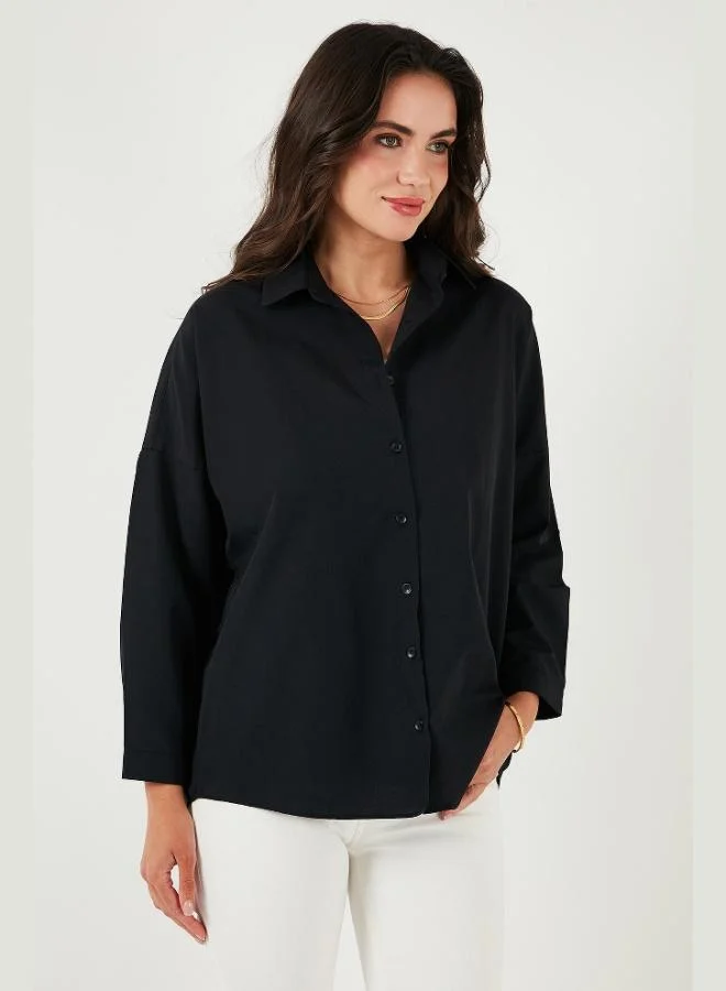 ليلا قميص ليلا قطن بقصة عادية للنساء