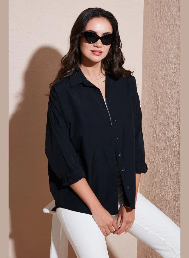 Lela Lela Cotton Blend Regular Fit Shirt Women's SHIRT 6772418