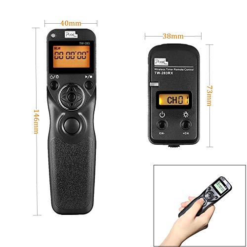 Pixel Remote Timer TW283-E3 LCD Multi-Function Shutter Remote Release Timer Controller Adapter Compatible with Canon EOS DSLR Pentax Contax Cameras - Image 3