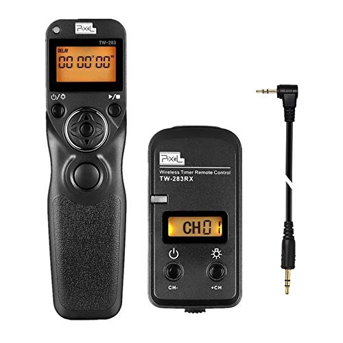 Pixel Remote Timer TW283-E3 LCD Multi-Function Shutter Remote Release Timer Controller Adapter Compatible with Canon EOS DSLR Pentax Contax Cameras - Image 1