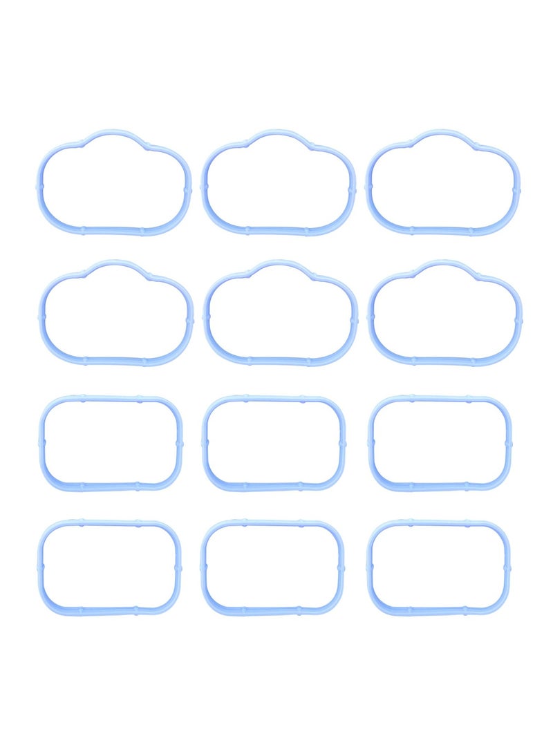 SYOSI Car Intake Manifold Gasket Set, 12PCS Intake Manifold Gaskets Include Lower & Upper Gasket Plenum, Tight Intake Manifold Rubber Sealing, Engin Gasket, Compatible with Chrysler, Dodge, Jeep  - Image 1