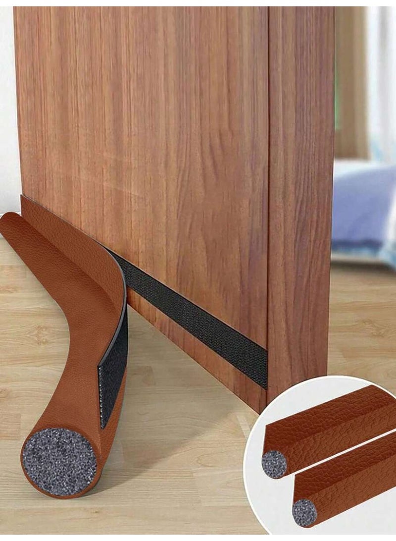 Door Bottom Stopper Stop Insects 8 x 96 x 3 cm Light Brown 1 piece - Image 1