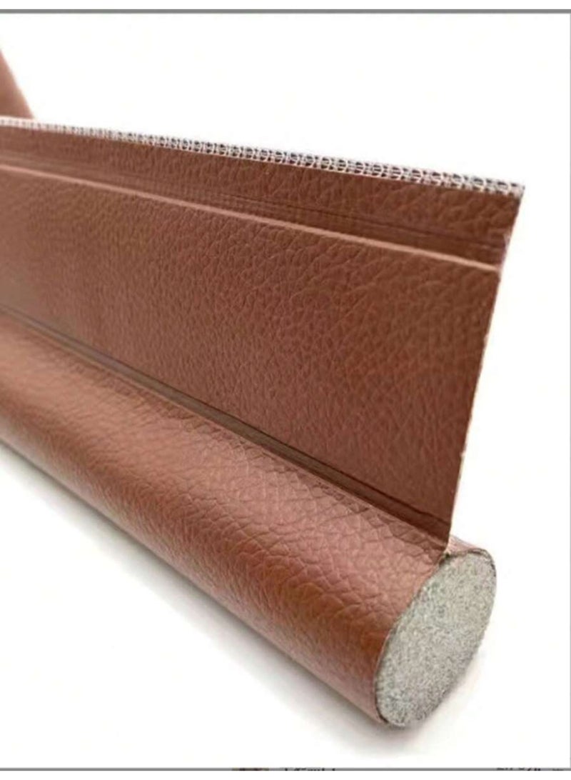 Door Bottom Stopper Stop Insects 8 x 96 x 3 cm Light Brown 1 piece - Image 3