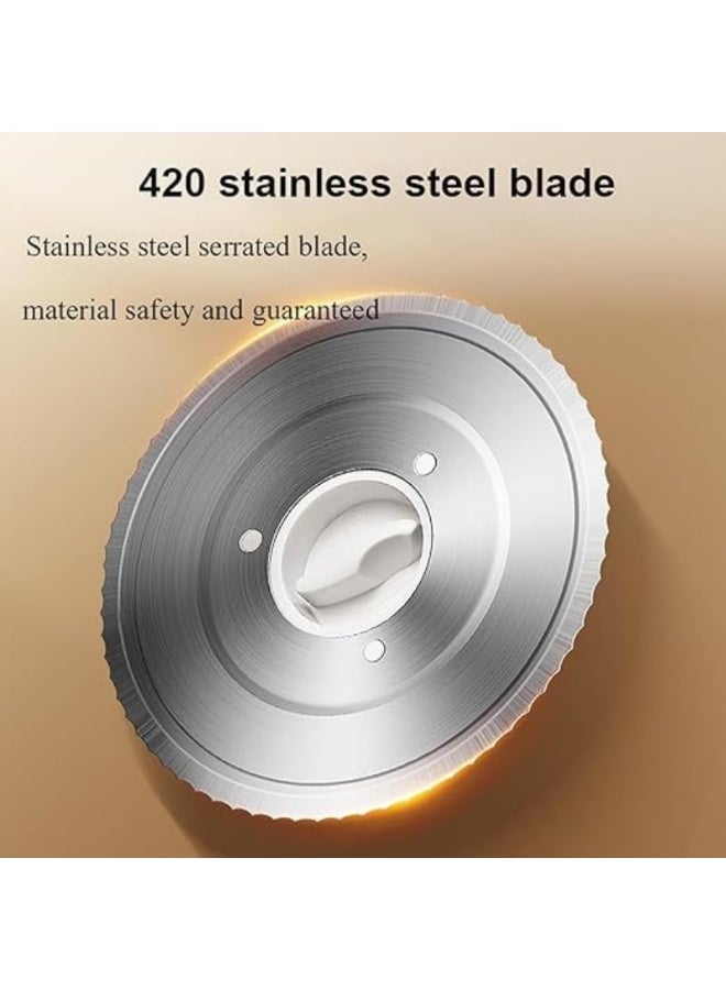 M MIAOYAN Electric Meat Slicer, 150w Bread Slicer with Foldable, 16.5cm Stainless Steel Serrated Blade and Adjustable Thickness 1-15mm, Meat Slicer for Cheese/Cold Cuts and Home Commercial, Household Use - Image 4
