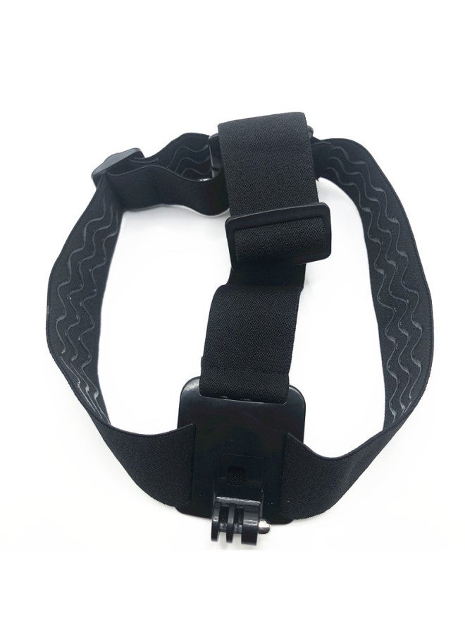 Generic Gopro9 Accessories Three Rubber Headband Dajiang Sports Camera Three Wave Fixed Headband Non-slip A Headwear-Color:Black  - Image 3
