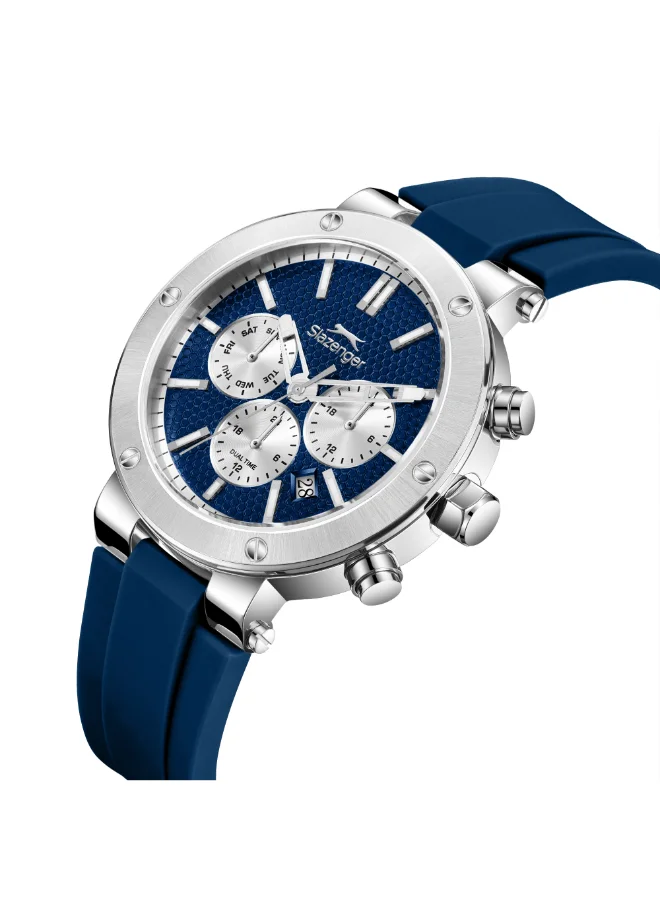 سلازنجر ساعة رجالية متعددة الوظائف من السيليكون ٤٢ مم