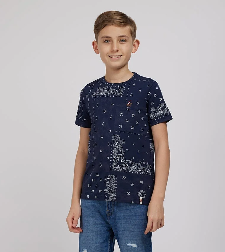 Round Neck Printed T-Shirt