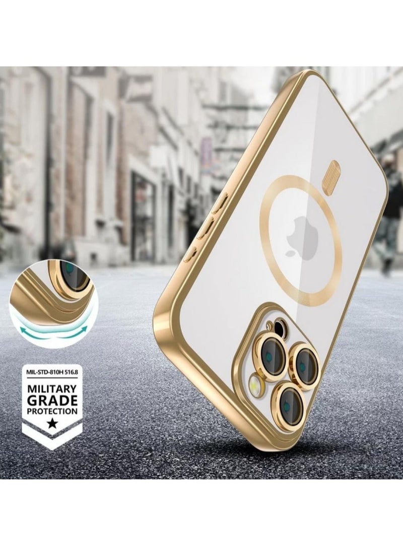 JAJEEK "New iPhone 16 Pro Max Case with MagSafe – Ultimate Shock Protection & Scratch Resistance (Shiny Gold)" - Image 2