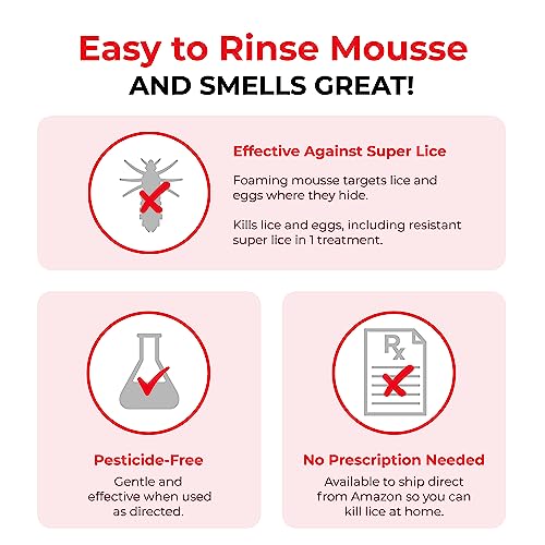 Vamousse PRO Lice Emergency Kit, Includes Lice Treatment Mousse (6 Oz), Daily Shampoo (4 Oz), Repellent Spray (3 Oz), Steel Comb & 2 Clips, for Kids & Adults, Ideal for Daily Use - Image 3