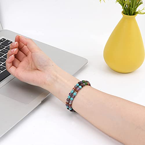 Wongeto Compatible with Fitbit Luxe Bands,Fashion Handmade Elastic Stretch Pearl Bracelet Women Replacement Strap for Fitbit Luxe accssorises (Color Pearl) - Image 5