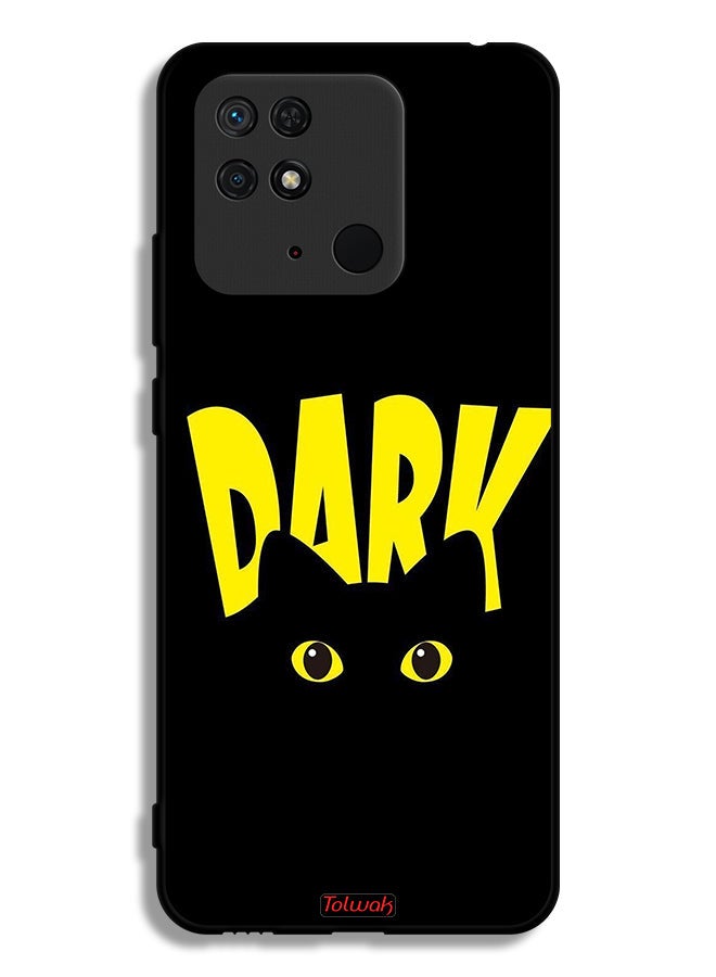 Tolwak Xiaomi Redmi 10C Protective Case Cover Dark Cat - Image 2