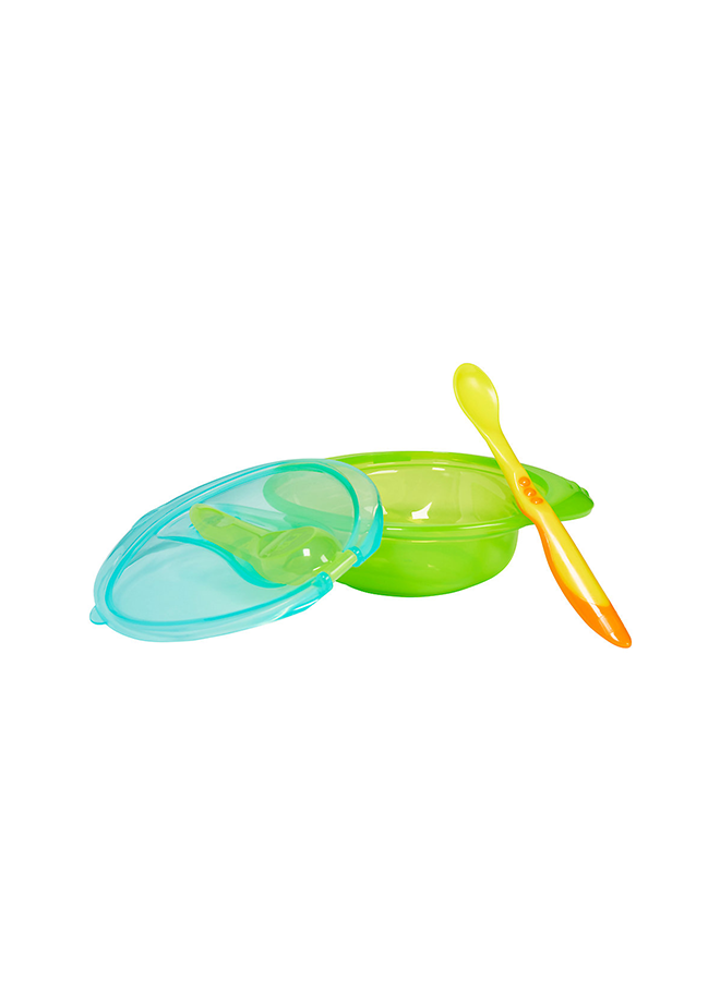 mothercare Pack Of 2, Infant Feeding Set, Bowl And Spoon Plastic