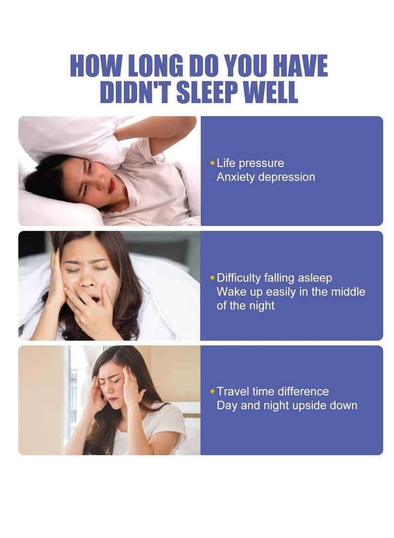 Sleep Patches, Natural Aid Patch - Upgraded Deep Patches for Adults Soft Breathable Women Men, Relieve Insomnia, Skin-Friendly, Irritability, Anxiety Improve (2box) - Image 5