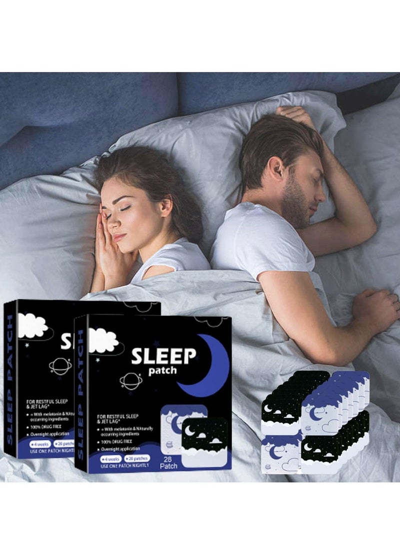 Sleep Patches, Natural Aid Patch - Upgraded Deep Patches for Adults Soft Breathable Women Men, Relieve Insomnia, Skin-Friendly, Irritability, Anxiety Improve (2box) - Image 2