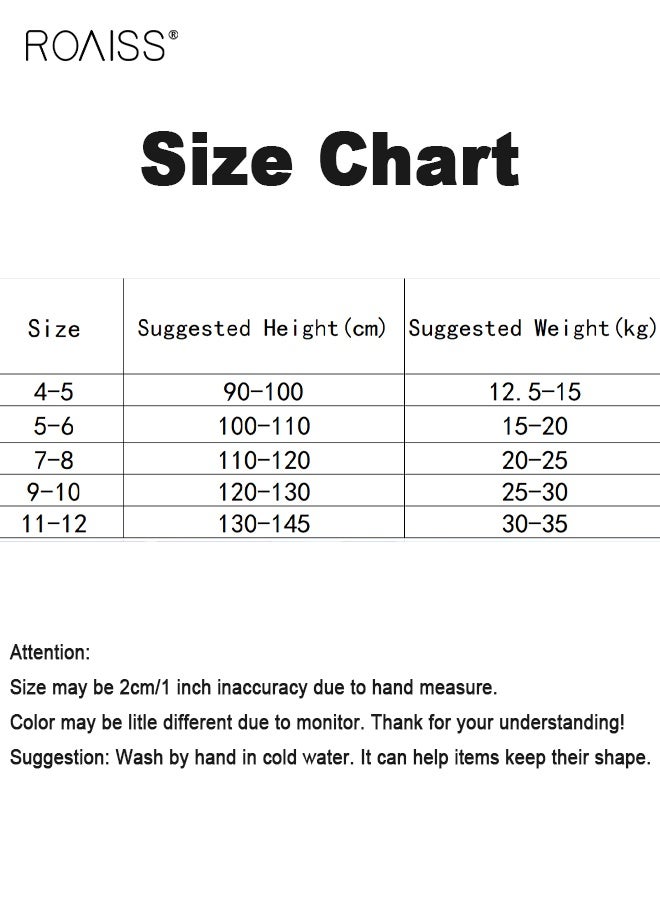 roaiss Boys 2PCS Swimsuit, Quick-drying Swim Set with Shark Top and Drawstring Shorts, Summer Bathing Suit, Rash Guard Short Sleeve Swimsuits  - Image 4