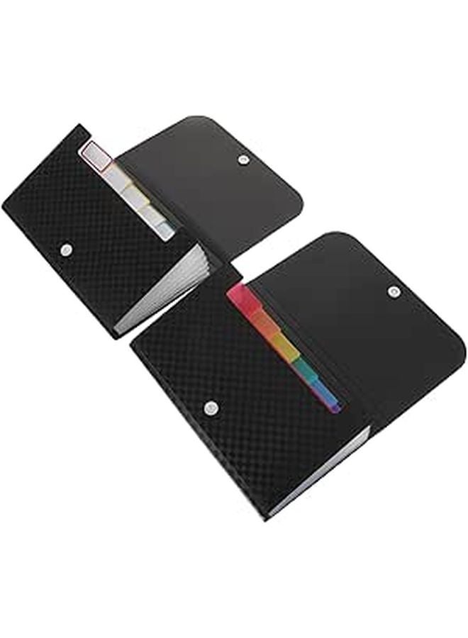 2Pcs Portable Accordion File Organizer With Layers For Documents And Receipts - Image 1
