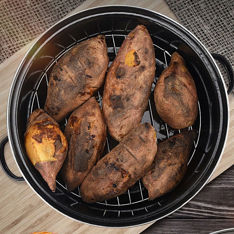 🍳 قدر تحميص مع غطاء متين للمطبخ للاستخدام اليومي - Image 4