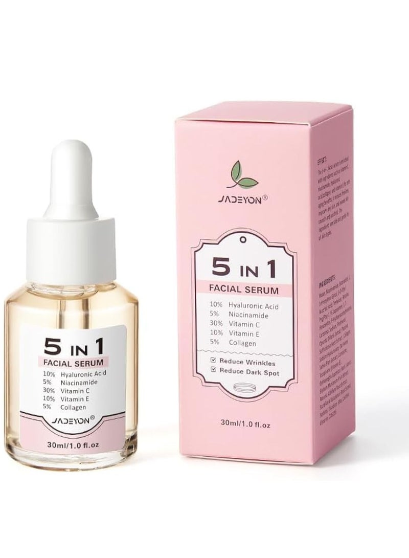 Generic JADEYON Serum and Facial Oil with Hyaluronic Acid Serum Niacinamide Anti Aging Hydrating Face Skin Care Vitamin E Vitamin C Facial Oil for Facial daily care - Image 1