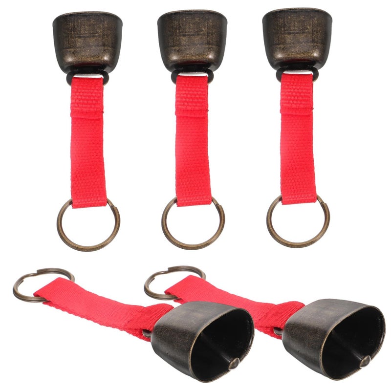 3 Pieces Camping Bear Bells Loud Emergency Hiking Biking Mute Function Vintage Design Lightweight Sturdy - Image 4