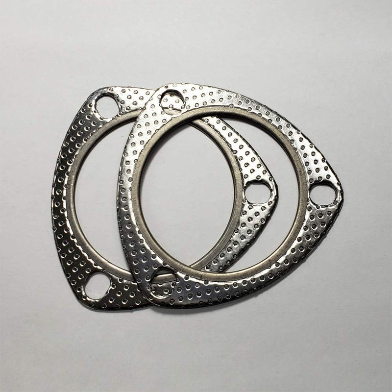 3" 3 Bolt MLSG High Temp Exhaust Gasket w/SS Fire Ring (Qty 2)