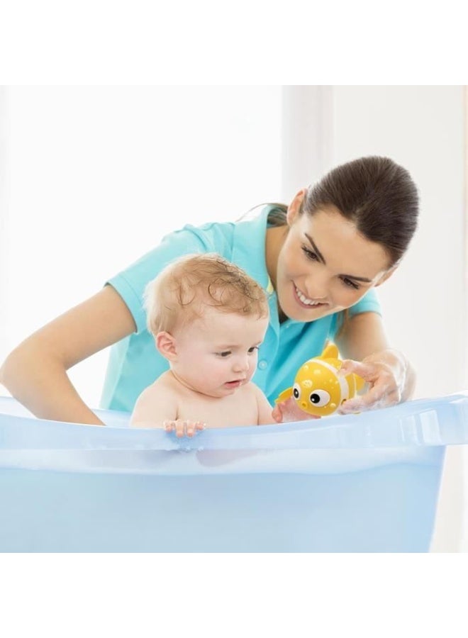 طقم 3 قطع من ألعاب استحمام للأطفال وألعاب الماء للشاطئ والمسبح – أسماك مهرج عائمة تعمل باللف للأطفال الصغار | ألعاب سباحة ملونة ومتينة لحوض الاستحمام واللعب داخل المنزل وخارجه، هدية مثالية للأولاد والبنات - Image 2