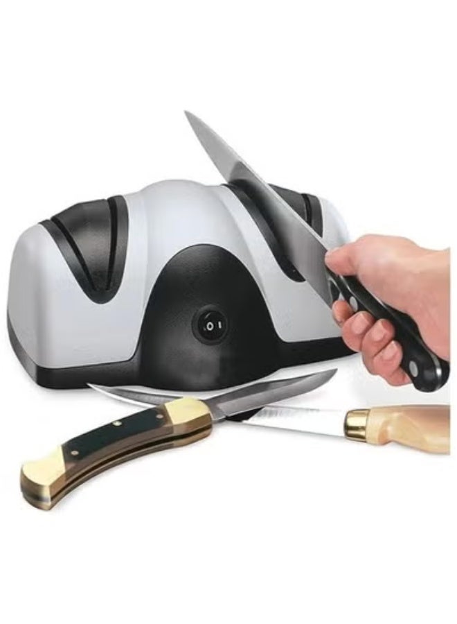 جاجيك 2 Stage Professional Electric Knife Sharpener – Universal Blade Sharpening Tool for Kitchen, Chef & Stainless Steel Knives – Quick, Safe & Precise Sharpening – Restores Dull Edges in Seconds – Compact, Easy-to-Use Knife Sharpener for Everyday Home Use  - Image 1