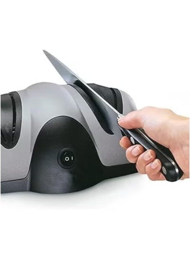 جاجيك 2 Stage Professional Electric Knife Sharpener – Universal Blade Sharpening Tool for Kitchen, Chef & Stainless Steel Knives – Quick, Safe & Precise Sharpening – Restores Dull Edges in Seconds – Compact, Easy-to-Use Knife Sharpener for Everyday Home Use  - Image 2