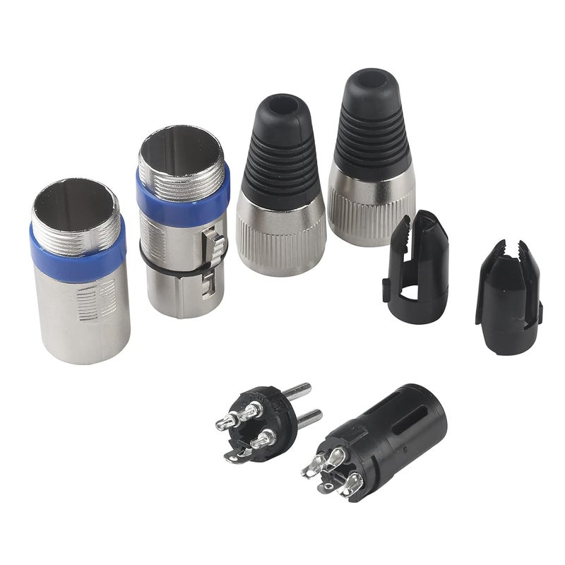 MADOWL 4 Pack DMX Cables - 1.2m & 3ft XLR Male to Female, Short & Long Stage Light DMX Signal Connection - Image 4
