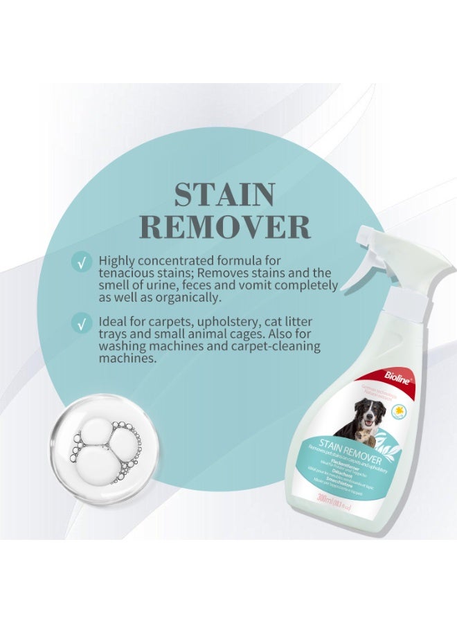 Bioline Dog & Cat Stain & Odor Remover Spray 300ml Pet Cleaner for Carpets, Upholstery & Fabrics - Image 2