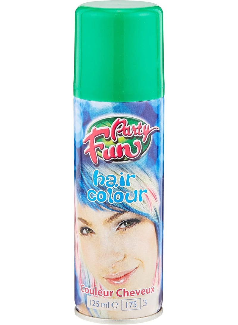 PARTY FUN رذاذ لون الشعر الفريد 125 مل، أخضر