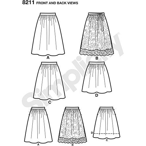 Simplicity 8211 Women's Dirndl Pocketed Skirt Sewing Patterns, Sizes 4-12 - Image 5