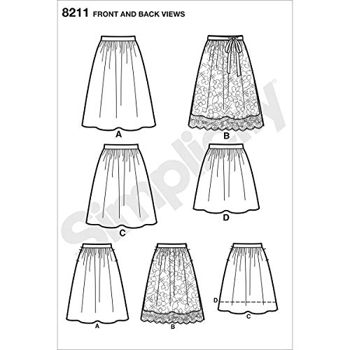 Simplicity 8211 Women's Dirndl Pocketed Skirt Sewing Patterns, Sizes 4-12 - Image 3