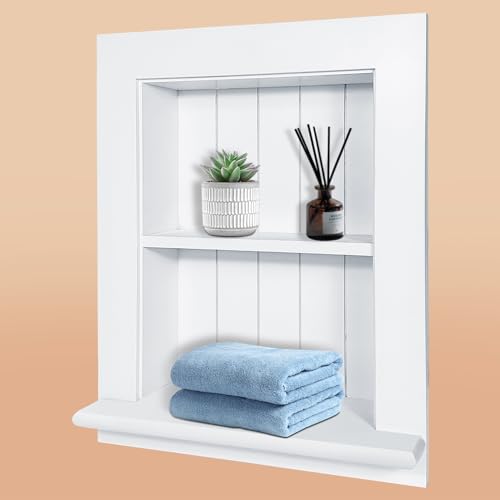 Royxen Recessed Medicine Cabinet 14 x 18 Inch Medicine Cabinets Large Medicine Cabinet 2Tier