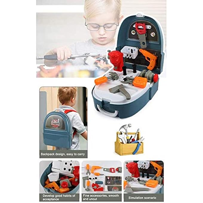 2-IN-1 TOOL SET TOY IN A BAGPACK FOR KIDS - Image 3