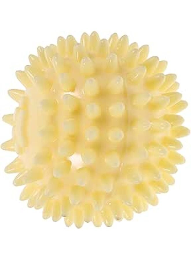 Spiky TPR Foam Ball Dog Chew Toy For Dental Cleaning Teething Puppies Outdoor Training Yellow - Image 1