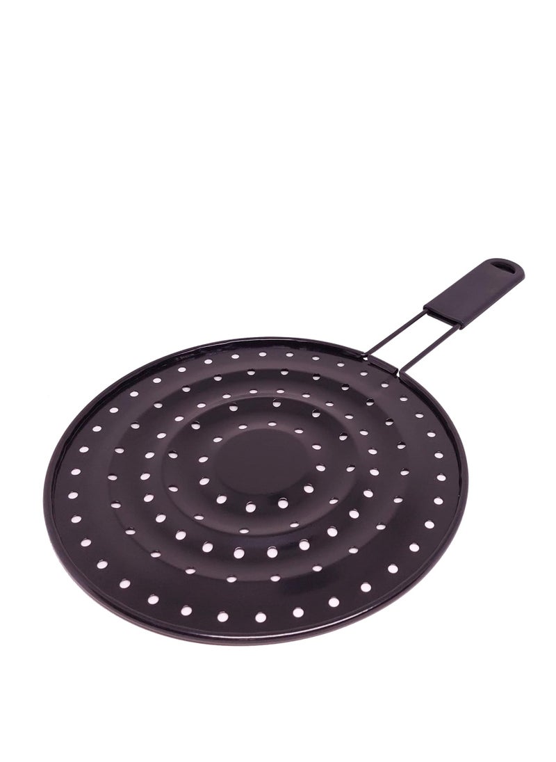 Simmer Ring Black Rice Diffuser Plate with Handle – 20cm Round Size  - Image 3
