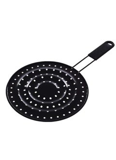 Black Rice Diffuser Plate with Handle – 20cm Round Size