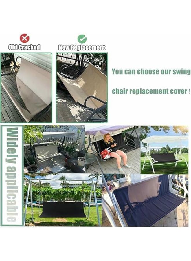 Green Heavy Duty Waterproof Oxford Swing Seat Cover Replacement 62x20 5x20 5 Inch - Image 5
