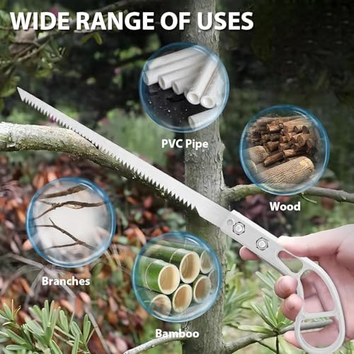 PEXAMO Portable Blade Hand Saw – Mini Wall Panel Rugged Woodworking Small Cutter tool Best For Camping, Gardening, Hunting | Cutting Wood, Pvc, Bone,Non-Slip Handle Design (Pack of 2) - Image 5