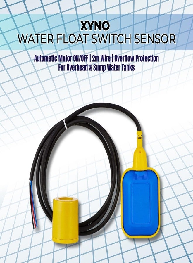 XYNO Float Switch Sensor for Water Level Control | Motor ON Off Automation with Overflow Safety | 2m Cable | Auto Fill System for Sump and Overhead Water Tanks - Image 2