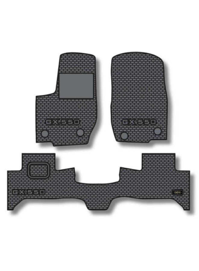  م م ذ ح م ش ﻦﻔﻳرد بطانات أرضية مطاطية داخلية لسيارة GX550 - Image 1