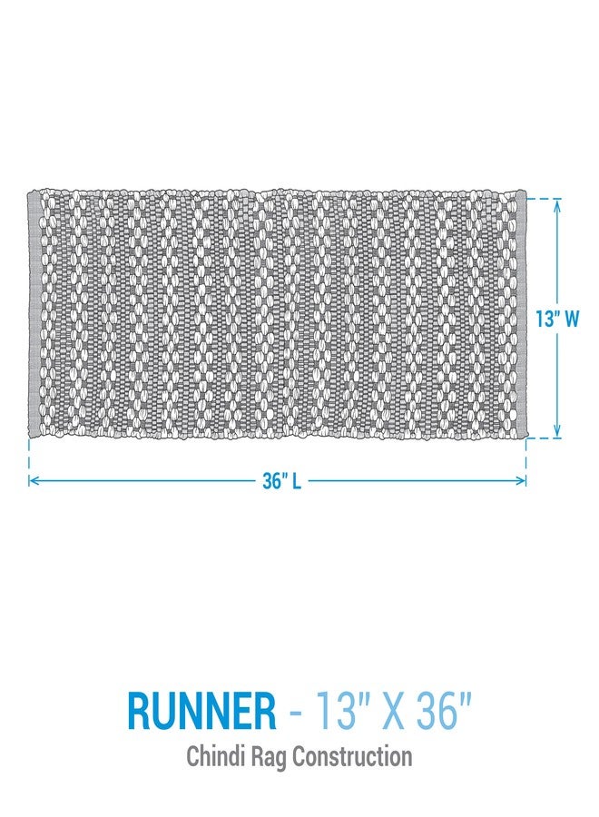 Park Designs Christmas Barn Chindi Table Runner 13" x 36" | Braided Cotton Blend Plaid Centerpiece Layer in Red Green Cream | Farmhouse Holiday Dining Accent | Decorative Tabletop Runner for Styling - Image 4